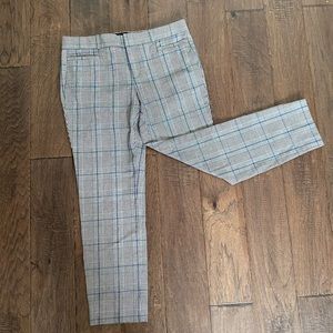 Banana Republic plaid trousers!